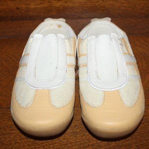 Vintage Pony Yellow and White Slip On Sneakers Size 8
